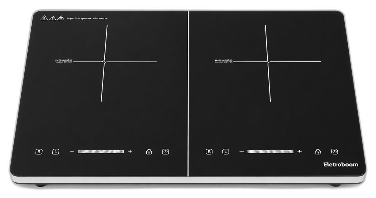 Cooktop Indução 2 Bocas 3500W Eletroboom