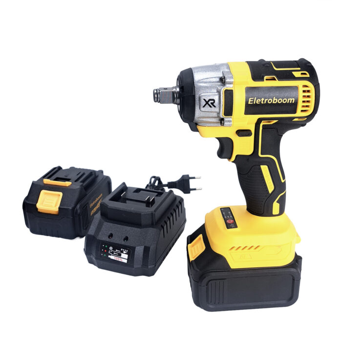 Kit Chave Impacto Parafusadeira 48v Portátil Recarregável Amarelo 50/60 - Imagem 8