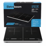 COOKTOP INDUCAO DIGITAL 2 BOCAS 3500W 220V 1800W + 1700W - Imagem 3