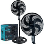 VENTILADOR TURBO COLUNA 45CM 90W 6 PÁS ELETROBOOM - 127V - Imagem 2