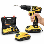 FURADEIRA PARAFUSADEIRA 24V 2 BATERIAS DE 1300MAH + 24 ACESSÓRIO - Imagem 2